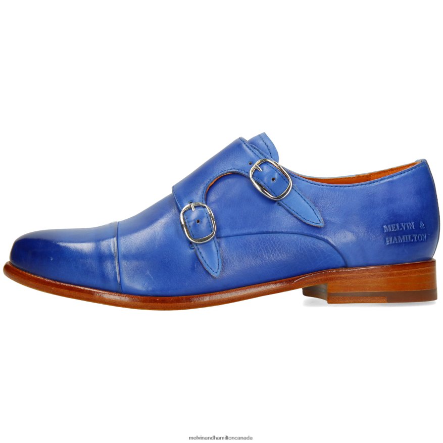 Women Melvin & Hamilton Blue Selina 87 Monk Shoes P4V68P1483