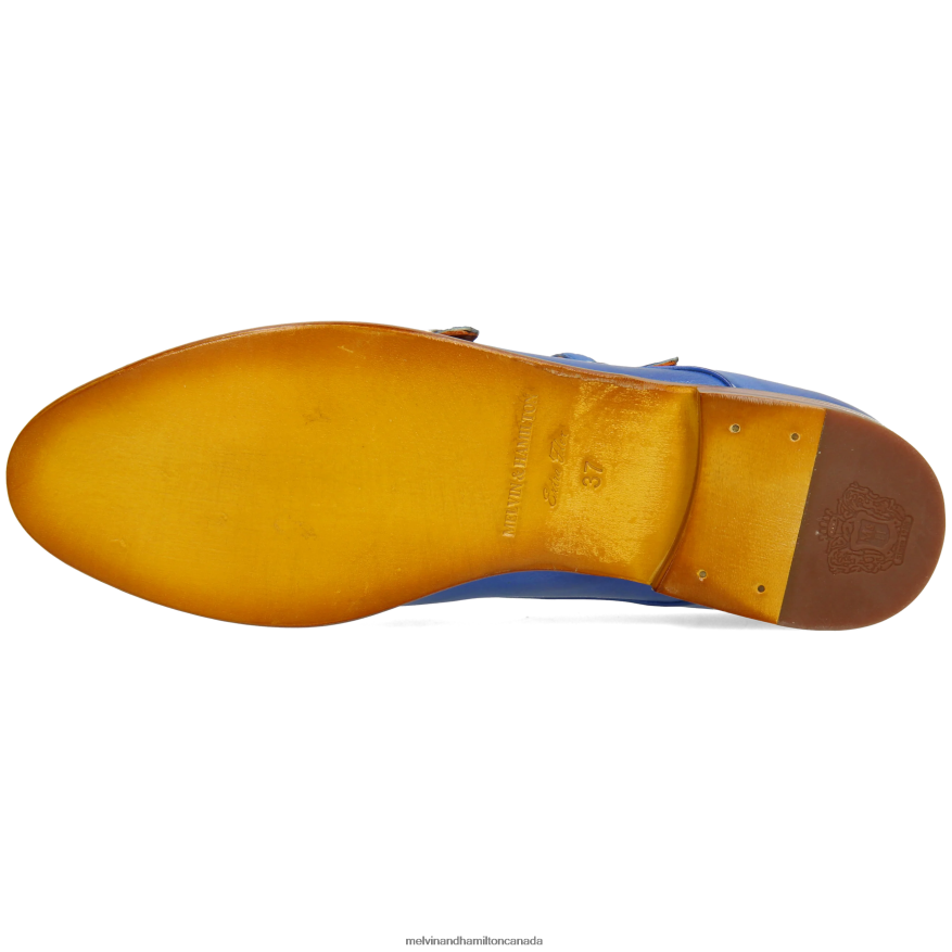 Women Melvin & Hamilton Blue Selina 87 Monk Shoes P4V68P1483