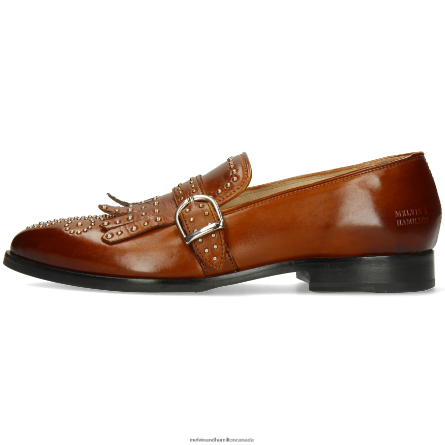 Women Melvin & Hamilton Brown Jessy 26 Monk Shoes P4V68P1477