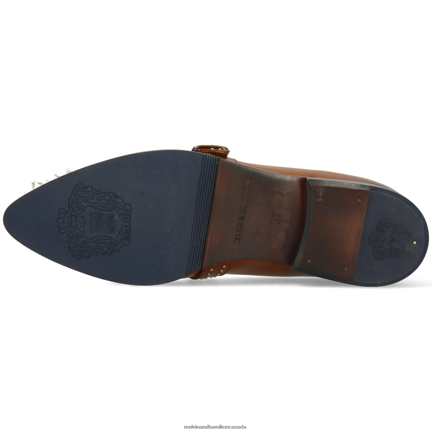 Women Melvin & Hamilton Brown Jessy 26 Monk Shoes P4V68P1477