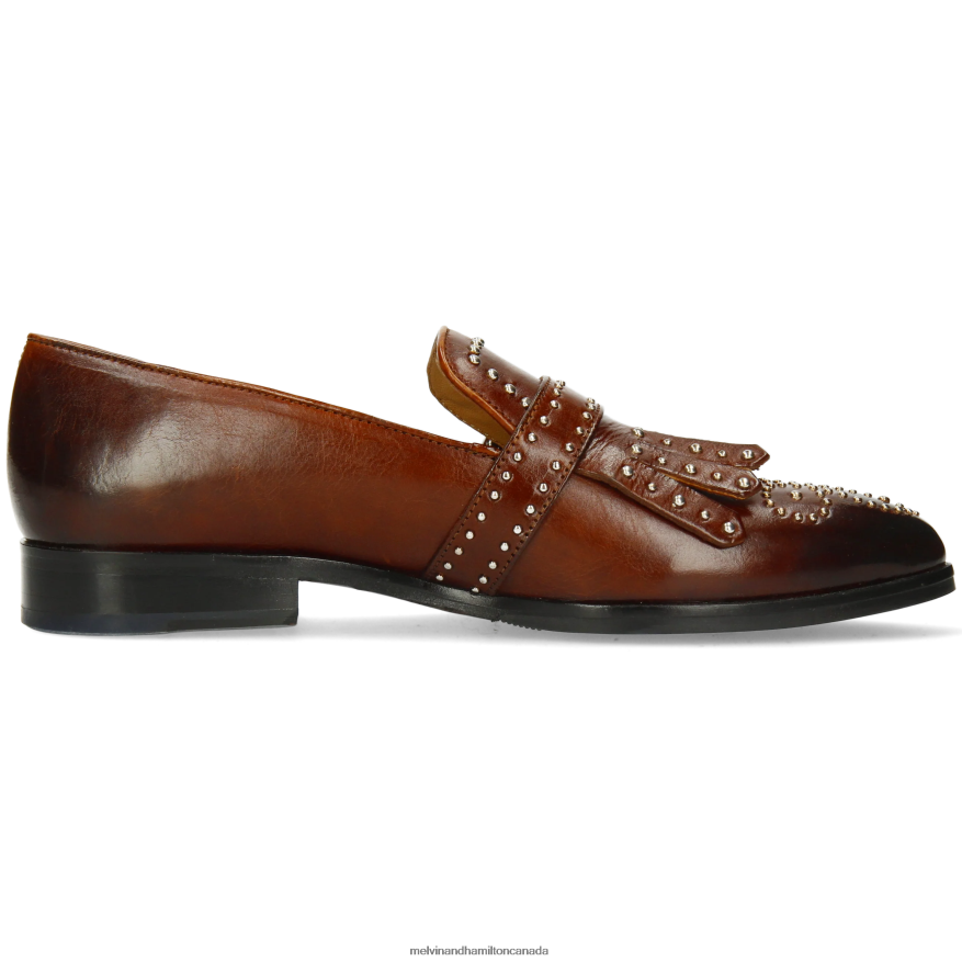 Women Melvin & Hamilton Brown Jessy 26 Monk Shoes P4V68P1488