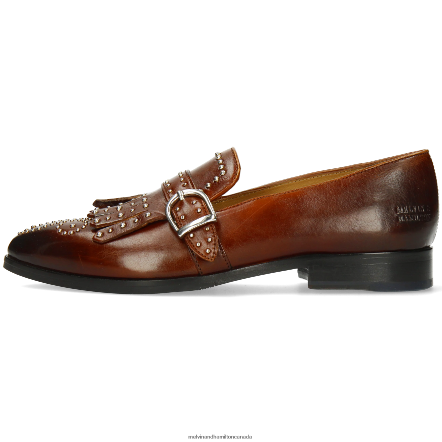 Women Melvin & Hamilton Brown Jessy 26 Monk Shoes P4V68P1488
