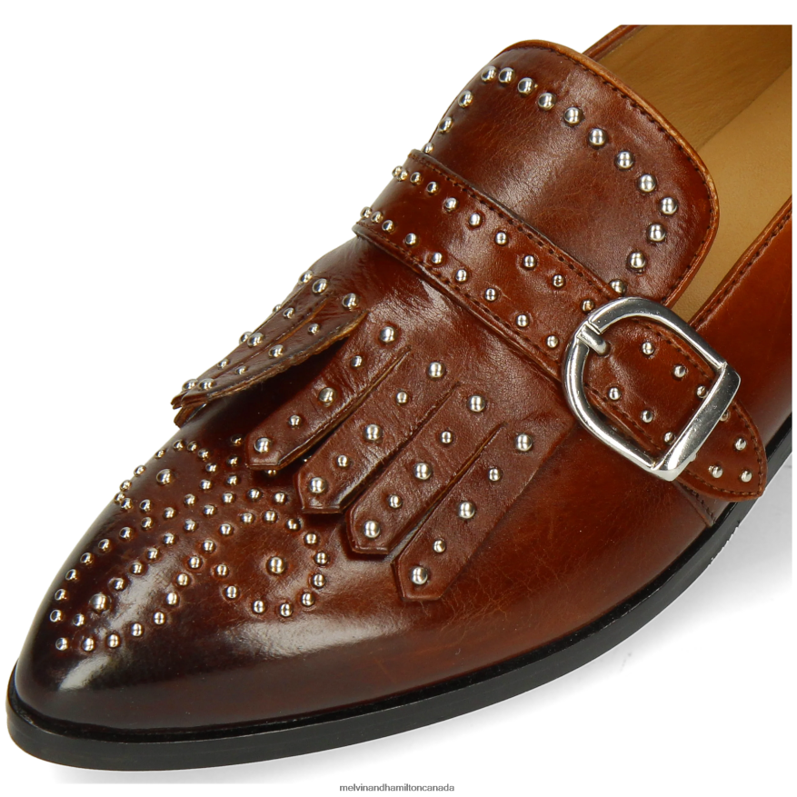 Women Melvin & Hamilton Brown Jessy 26 Monk Shoes P4V68P1488
