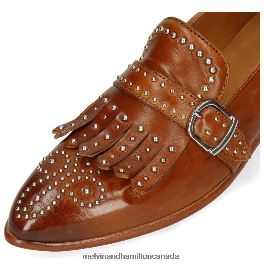 Women Melvin & Hamilton Brown Jessy 26 Monk Shoes P4V68P1493