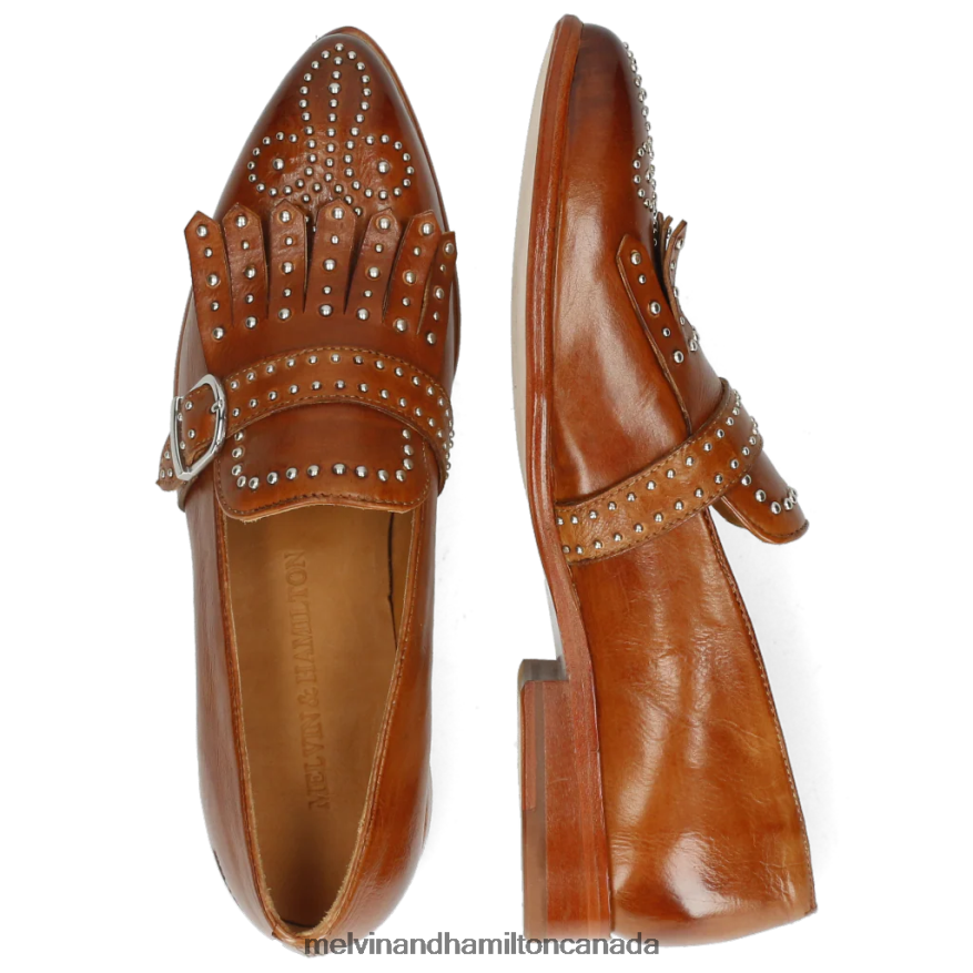 Women Melvin & Hamilton Brown Jessy 26 Monk Shoes P4V68P1493