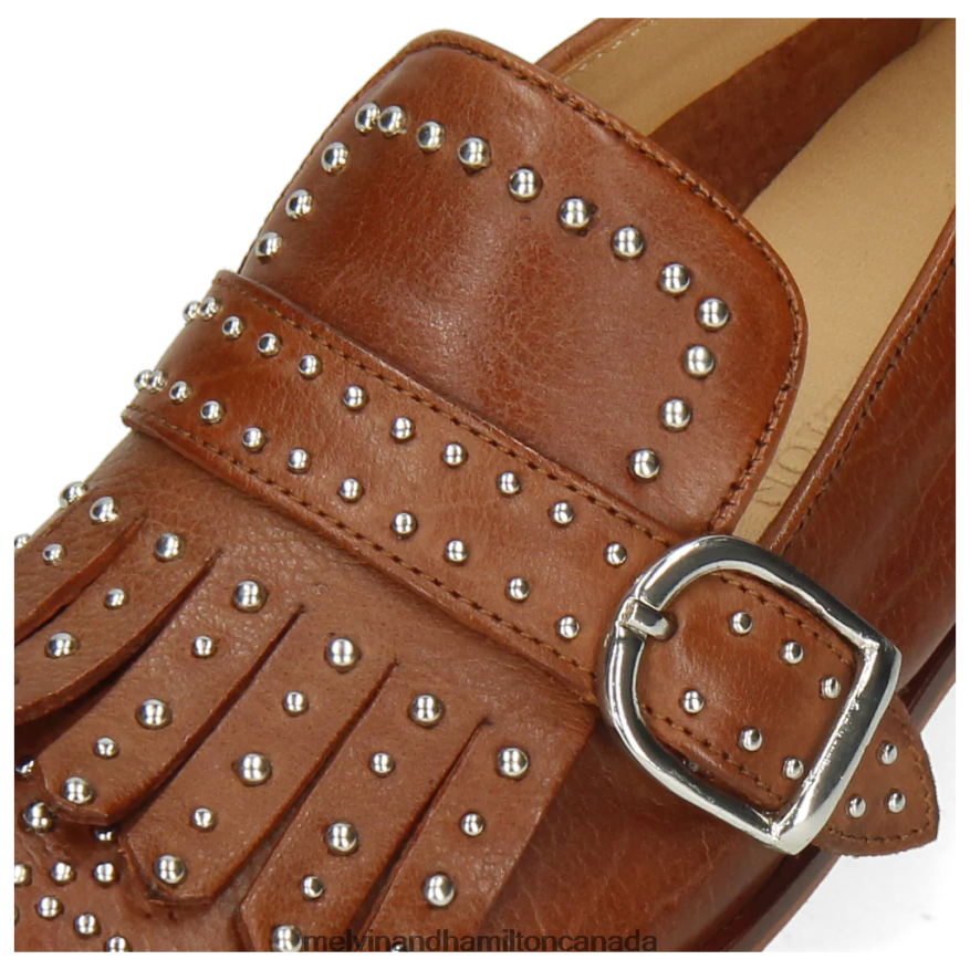 Women Melvin & Hamilton Brown Jessy 26 Monk Shoes P4V68P1498