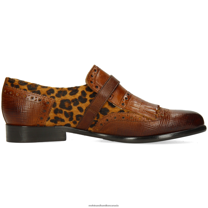 Women Melvin & Hamilton Brown Selina 2 Monk Shoes P4V68P1490
