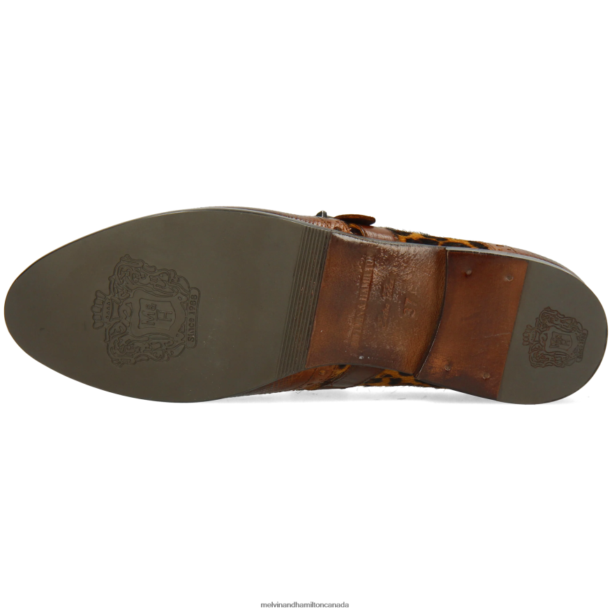 Women Melvin & Hamilton Brown Selina 2 Monk Shoes P4V68P1490