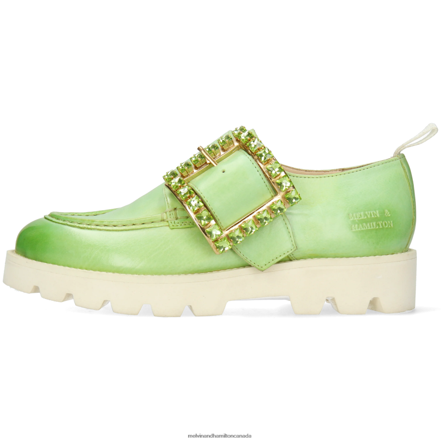 Women Melvin & Hamilton Green Jade 51 Monk Shoes P4V68P1486