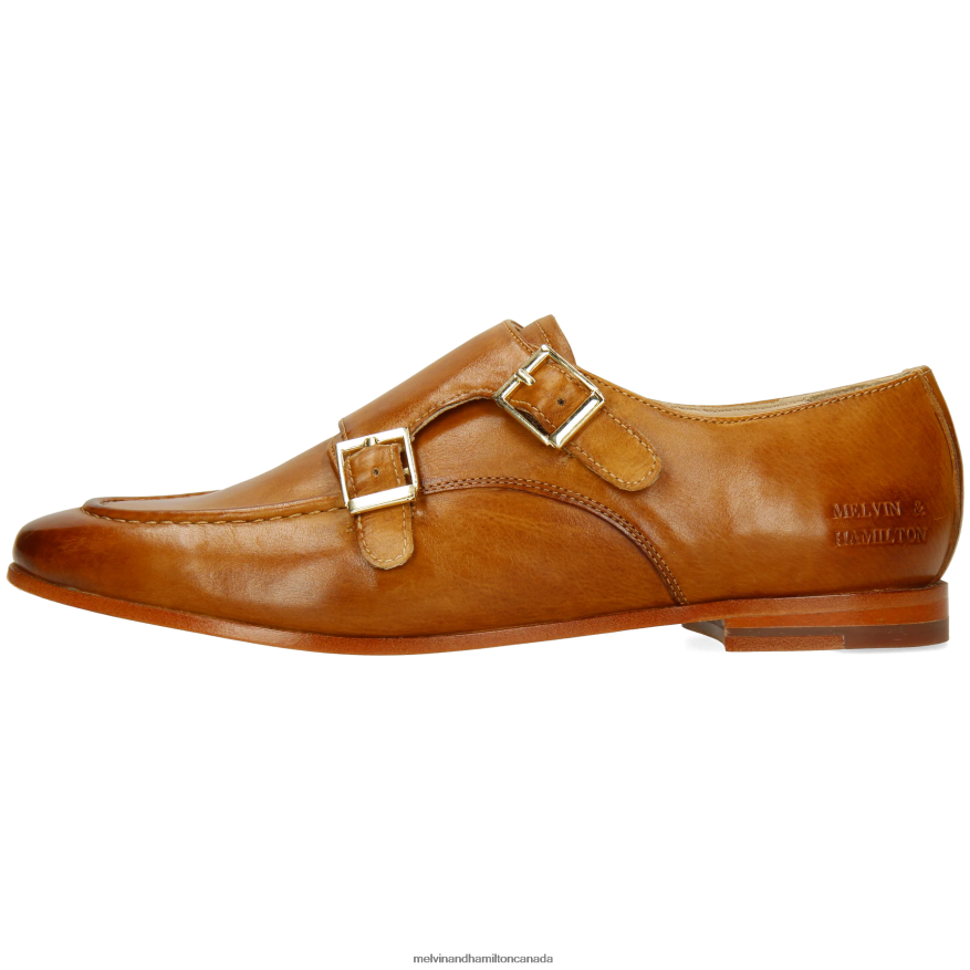 Women Melvin & Hamilton Light Brown Scarlett 68 Monk Shoes P4V68P1480
