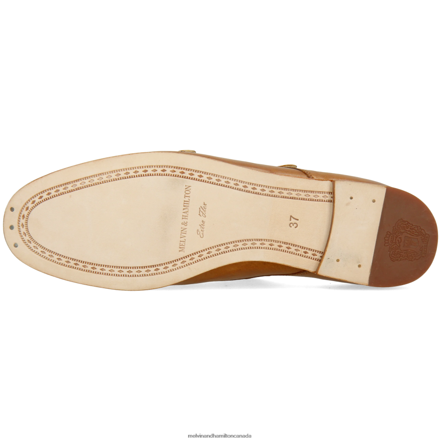 Women Melvin & Hamilton Light Brown Scarlett 68 Monk Shoes P4V68P1480