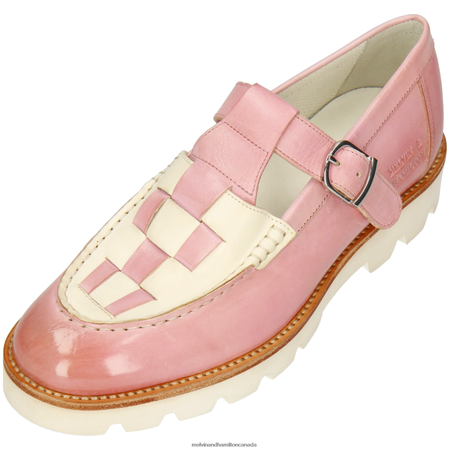 Women Melvin & Hamilton Pink Jade 14 Monk Shoes P4V68P1484