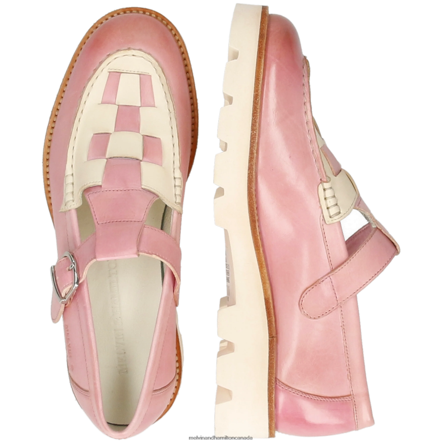 Women Melvin & Hamilton Pink Jade 14 Monk Shoes P4V68P1484