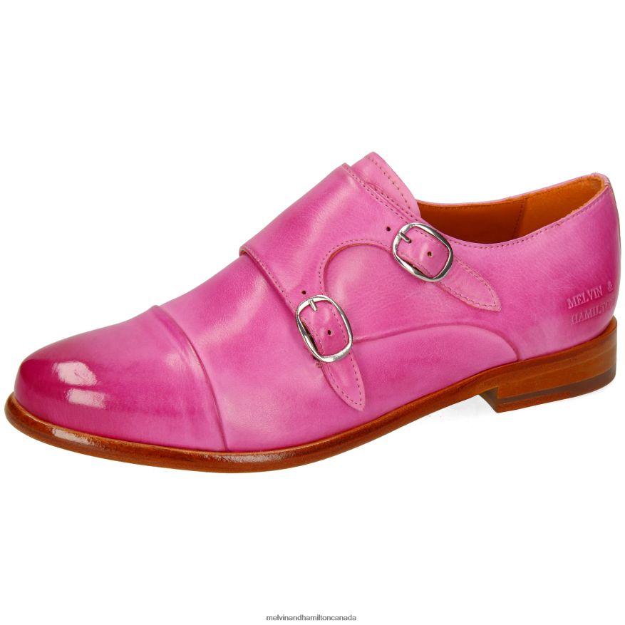 Women Melvin & Hamilton Pink Selina 87 Monk Shoes P4V68P1478