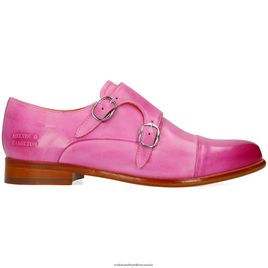 Women Melvin & Hamilton Pink Selina 87 Monk Shoes P4V68P1478