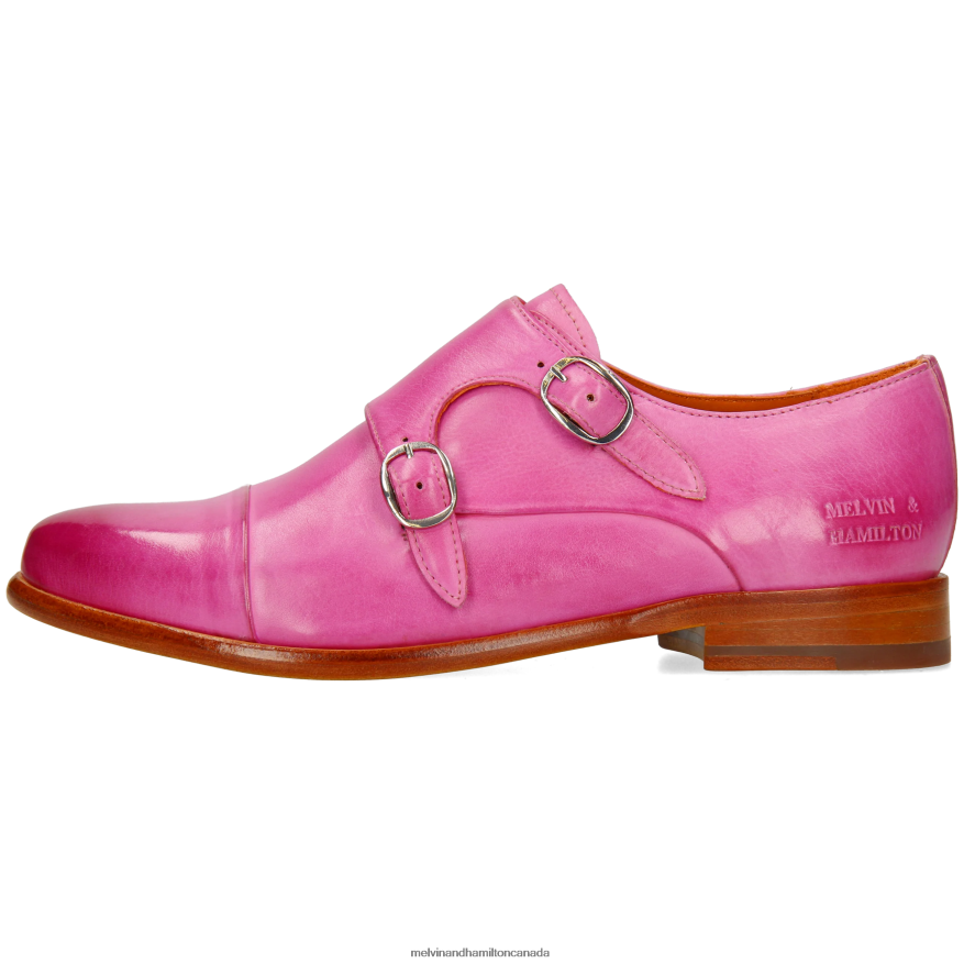 Women Melvin & Hamilton Pink Selina 87 Monk Shoes P4V68P1478