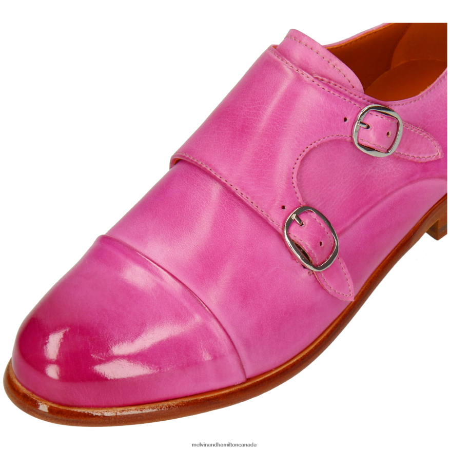 Women Melvin & Hamilton Pink Selina 87 Monk Shoes P4V68P1478