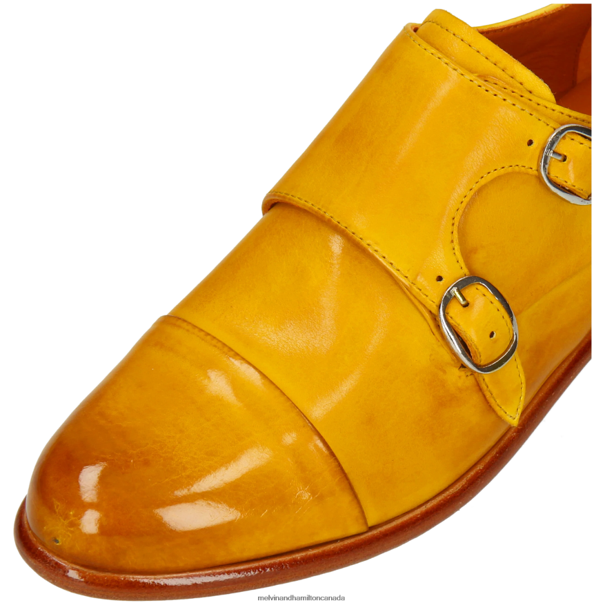 Women Melvin & Hamilton Yellow Selina 87 Monk Shoes P4V68P1479
