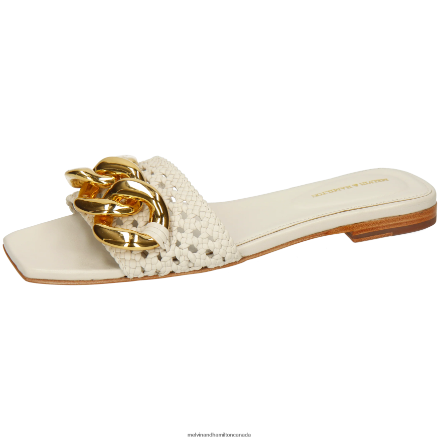 Women Melvin & Hamilton Beige Brooke 12 Mules P4V68P1615