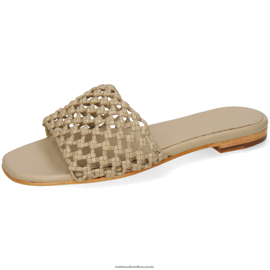 Women Melvin & Hamilton Beige Elodie 32 Mules P4V68P1606
