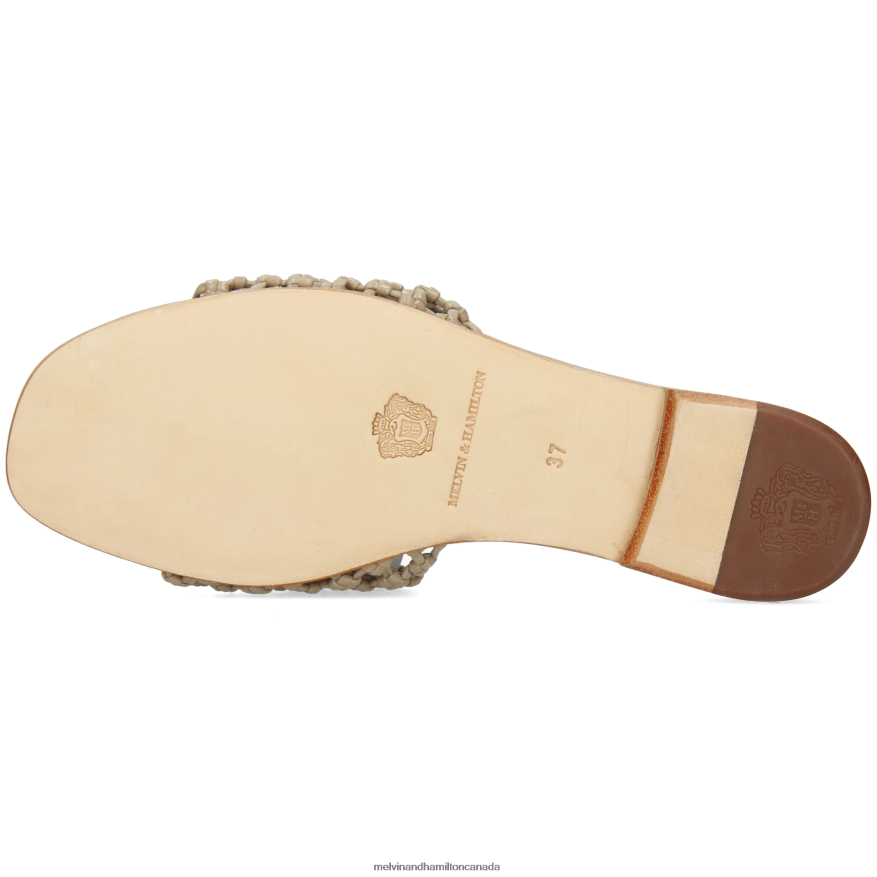 Women Melvin & Hamilton Beige Elodie 32 Mules P4V68P1606