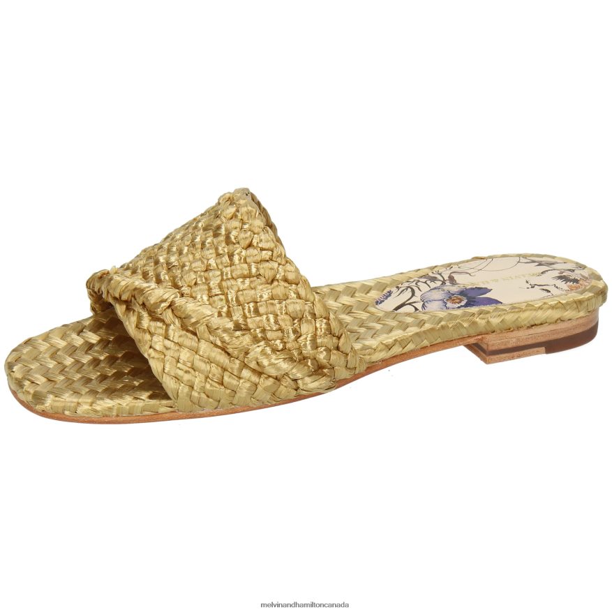 Women Melvin & Hamilton Beige Elodie 53 Mules P4V68P1651