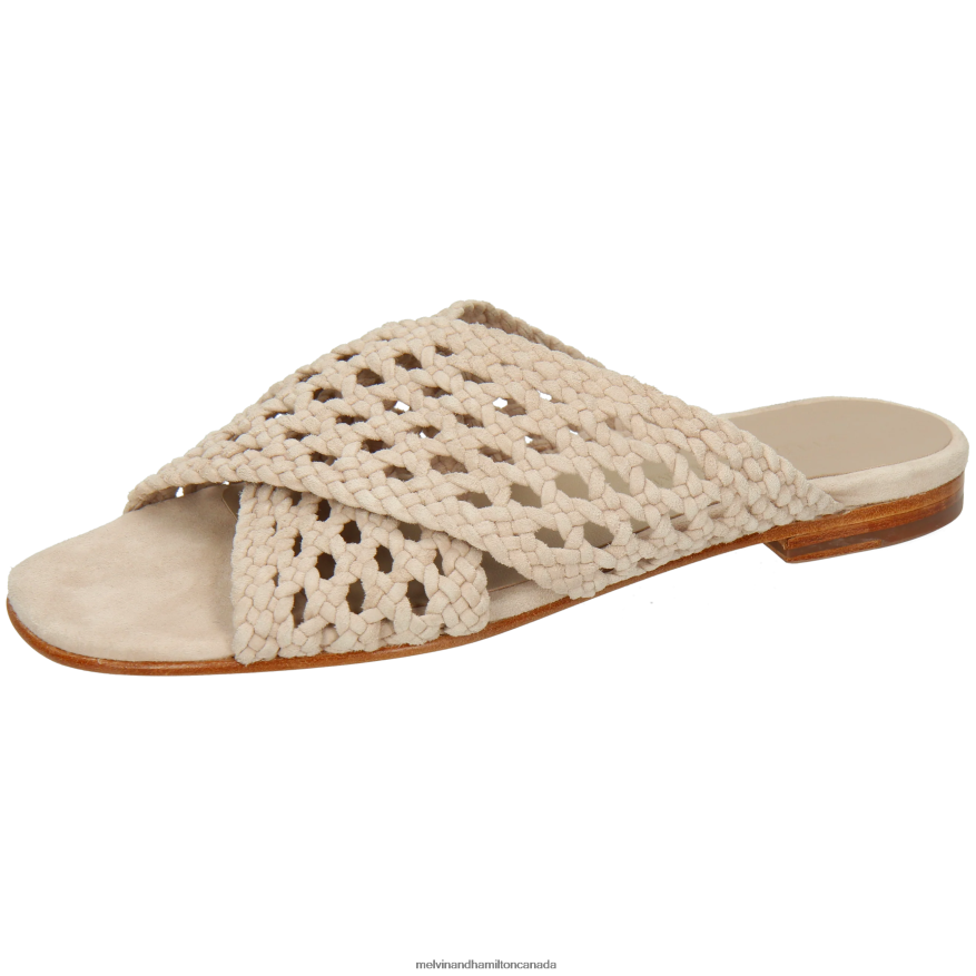 Women Melvin & Hamilton Beige Elodie 62 Mules P4V68P1602