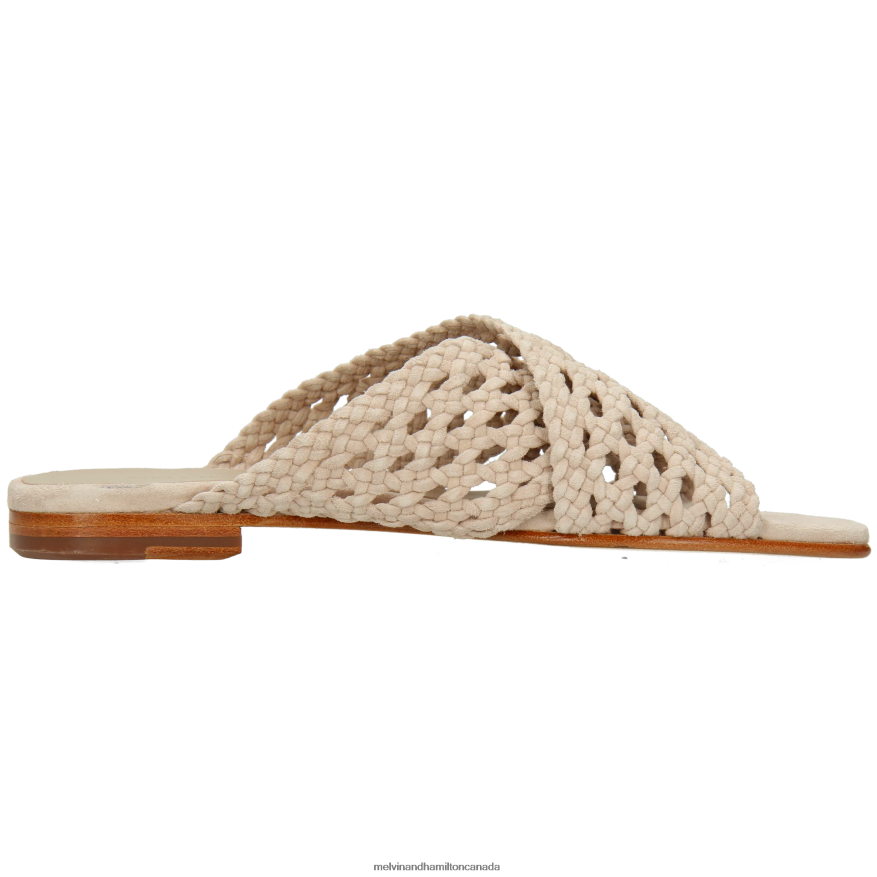 Women Melvin & Hamilton Beige Elodie 62 Mules P4V68P1602