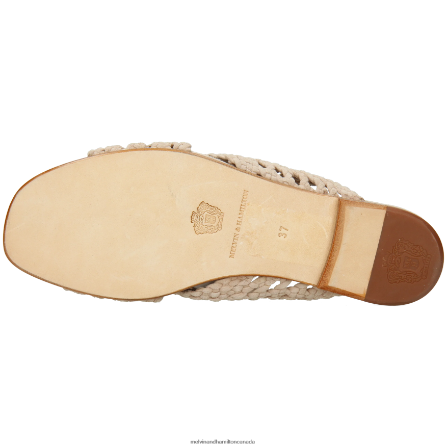 Women Melvin & Hamilton Beige Elodie 62 Mules P4V68P1602