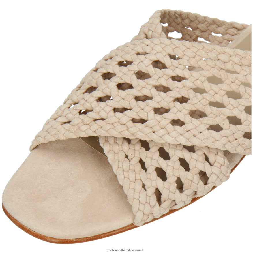 Women Melvin & Hamilton Beige Elodie 62 Mules P4V68P1602