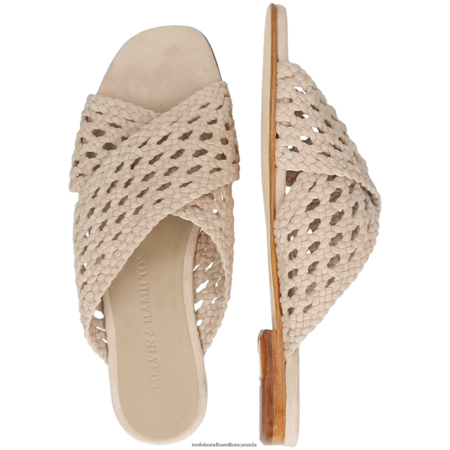Women Melvin & Hamilton Beige Elodie 62 Mules P4V68P1602