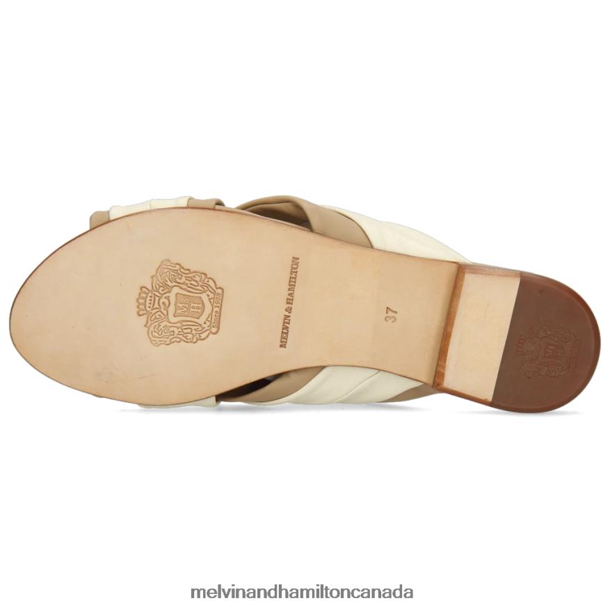 Women Melvin & Hamilton Beige Hanna 60 Mules P4V68P1634