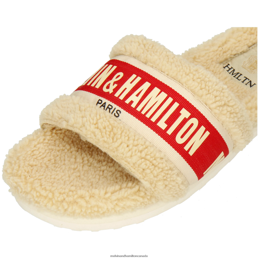 Women Melvin & Hamilton Beige Wilma 34 Mules P4V68P1625