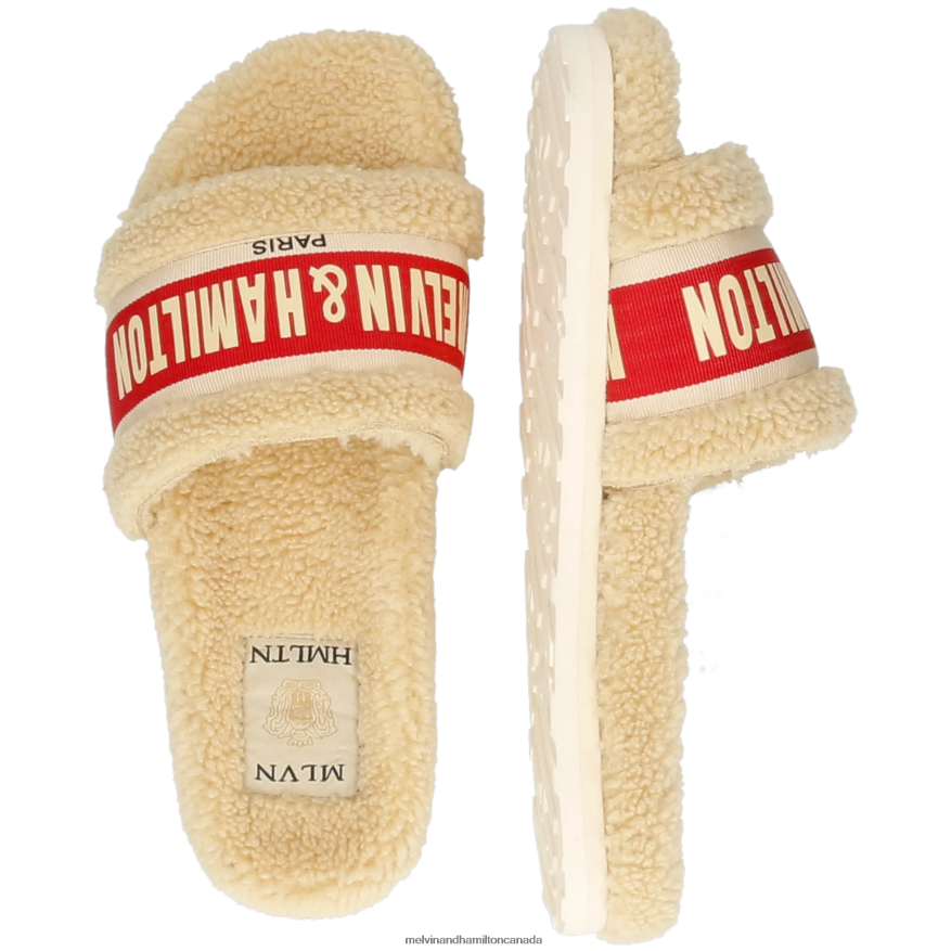 Women Melvin & Hamilton Beige Wilma 34 Mules P4V68P1625