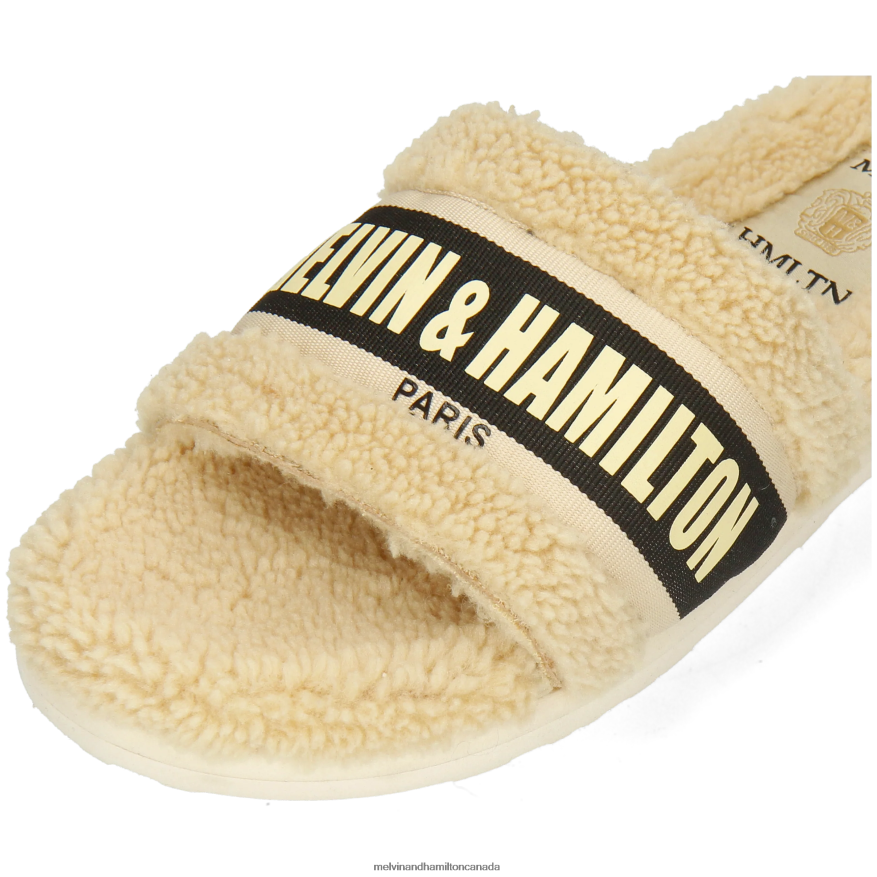 Women Melvin & Hamilton Beige Wilma 34 Mules P4V68P1653
