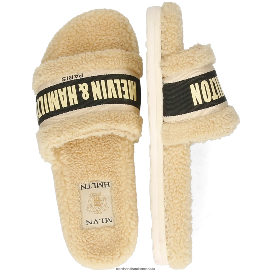 Women Melvin & Hamilton Beige Wilma 34 Mules P4V68P1653