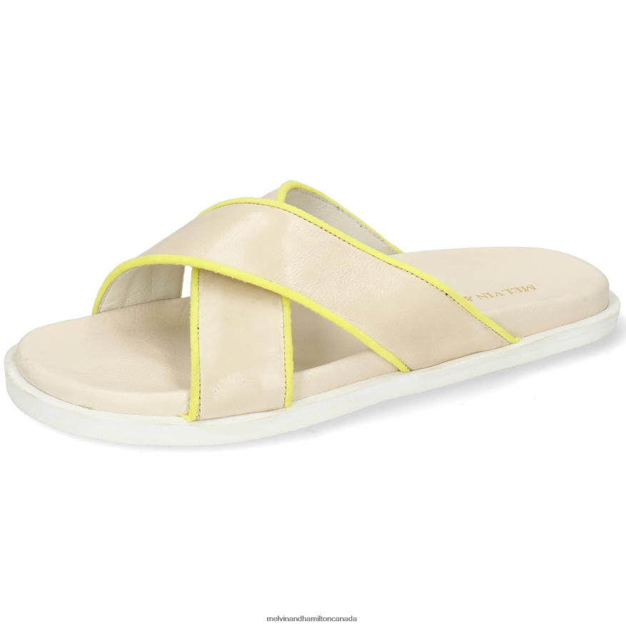 Women Melvin & Hamilton Beige Wilma 9 Mules P4V68P1687