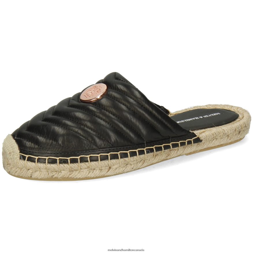 Women Melvin & Hamilton Black Bree 15 Mules P4V68P1688