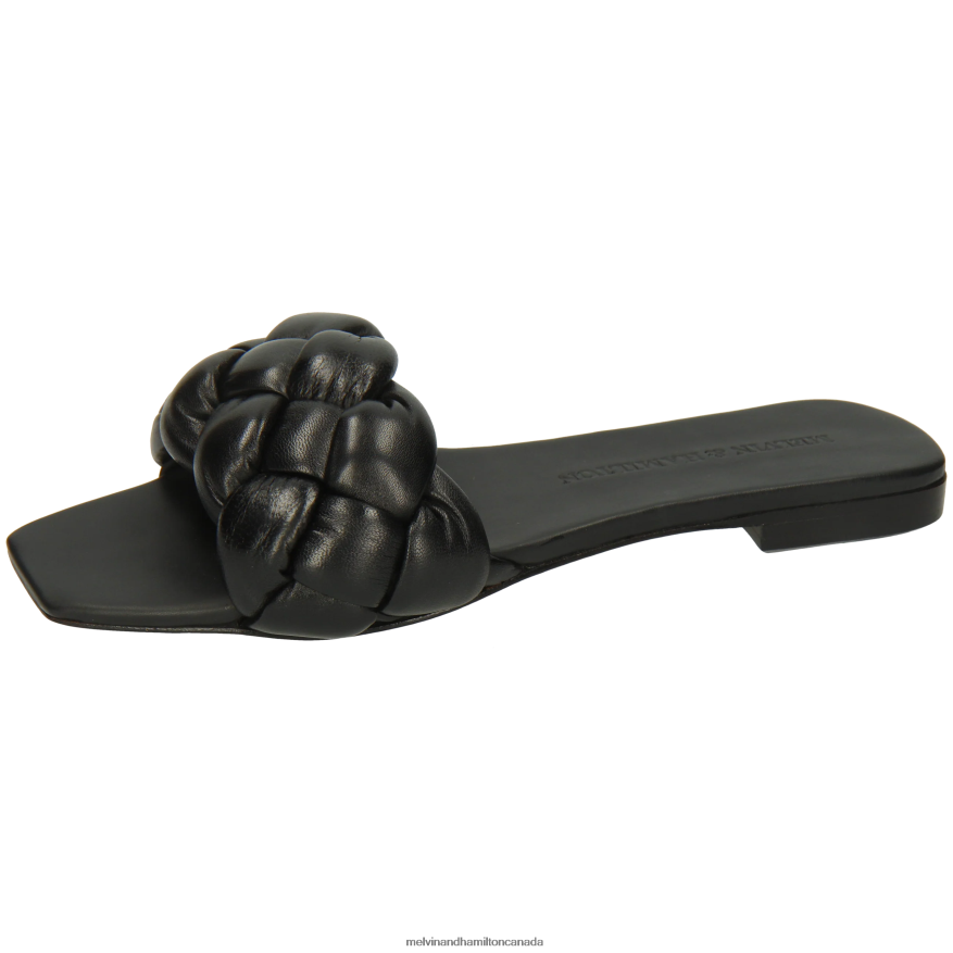 Women Melvin & Hamilton Black Brooke 10 Mules P4V68P1569