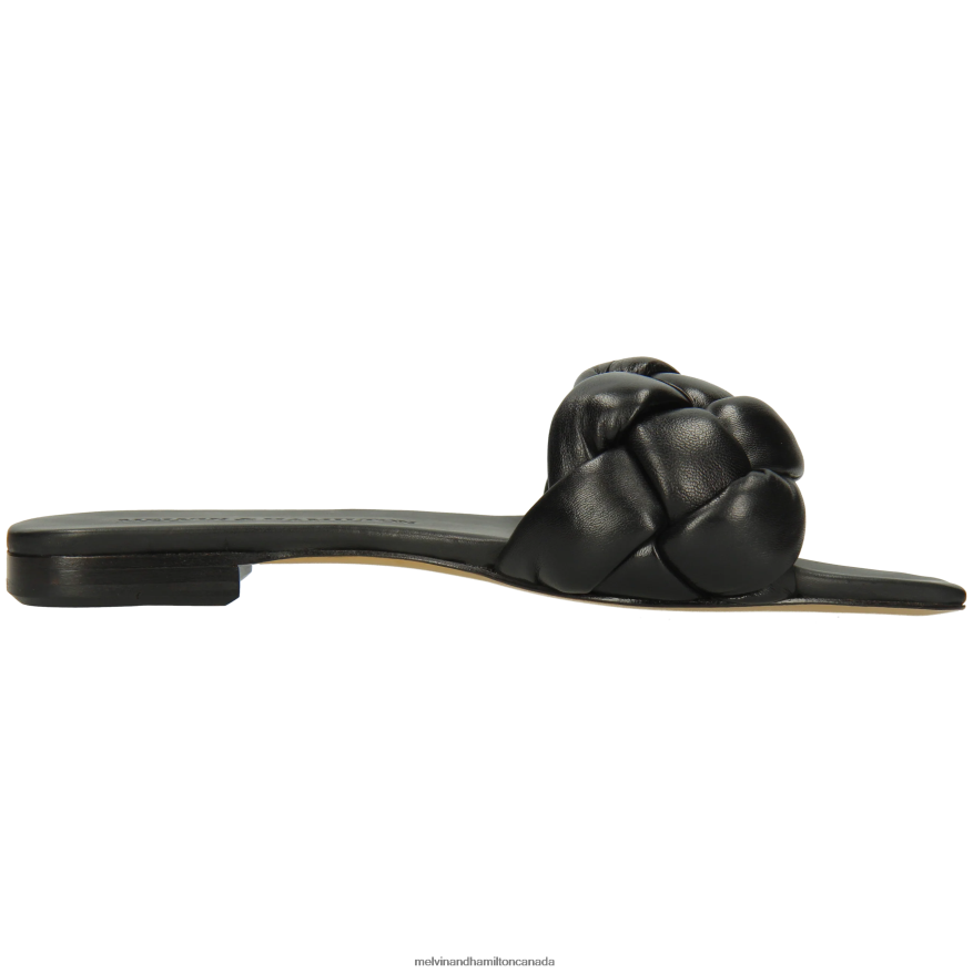 Women Melvin & Hamilton Black Brooke 10 Mules P4V68P1569