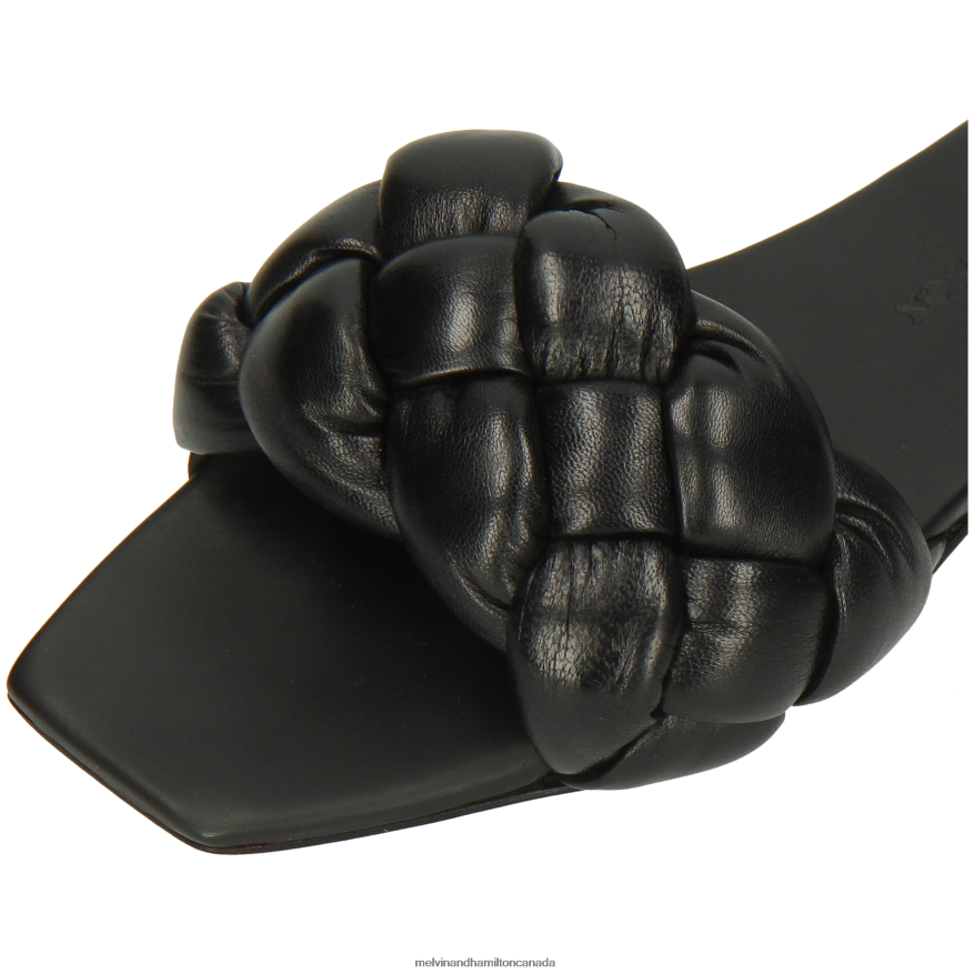 Women Melvin & Hamilton Black Brooke 10 Mules P4V68P1569