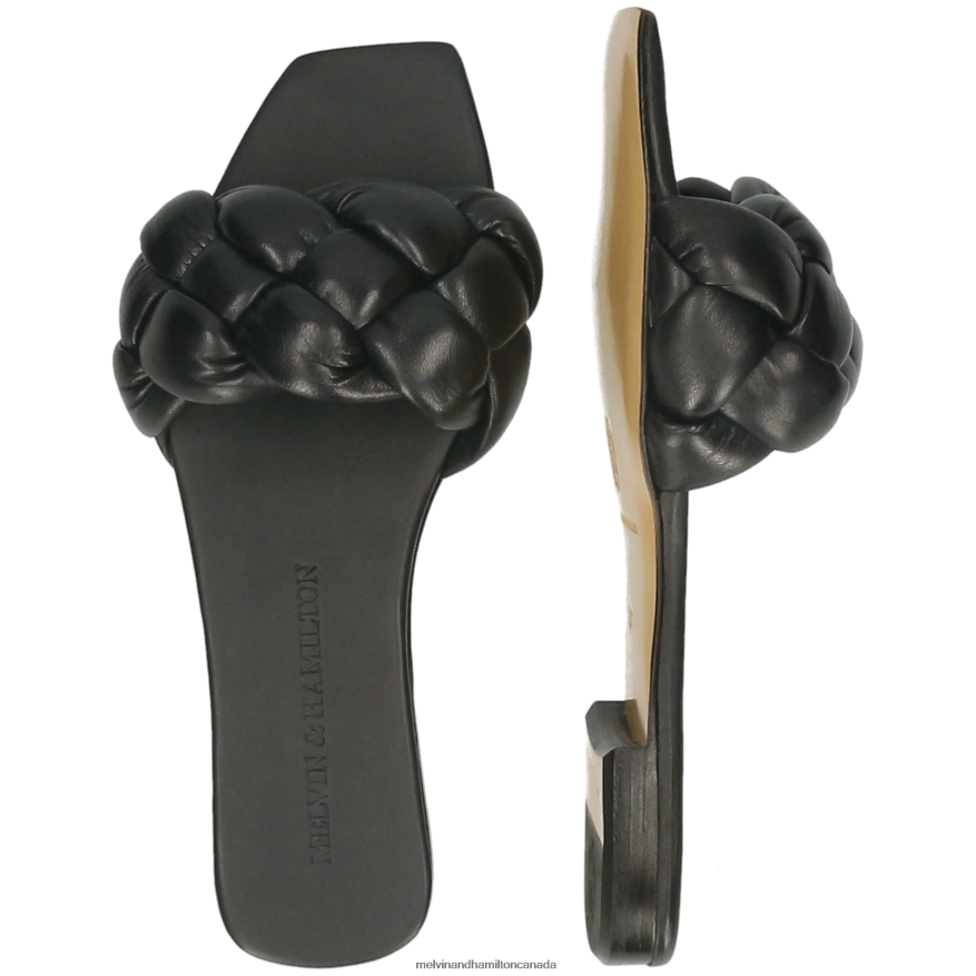 Women Melvin & Hamilton Black Brooke 10 Mules P4V68P1569