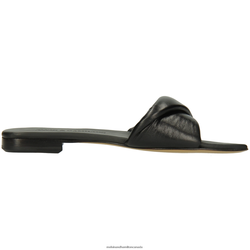 Women Melvin & Hamilton Black Brooke 13 Mules P4V68P1560