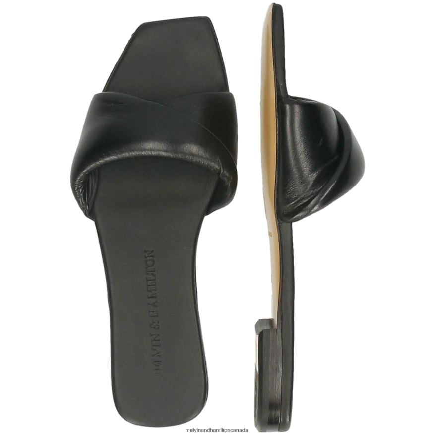 Women Melvin & Hamilton Black Brooke 13 Mules P4V68P1560