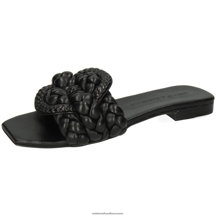 Women Melvin & Hamilton Black Brooke 2 Mules P4V68P1670