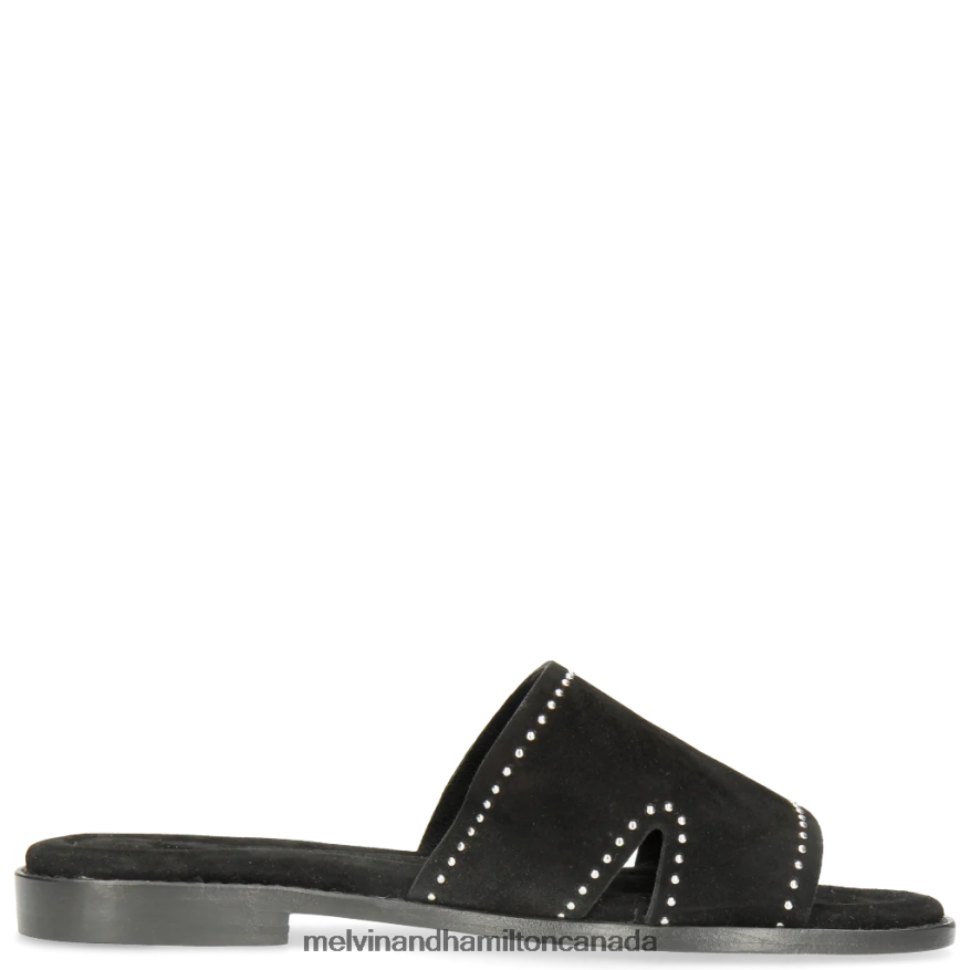 Women Melvin & Hamilton Black Elodie 20 Mules P4V68P1701