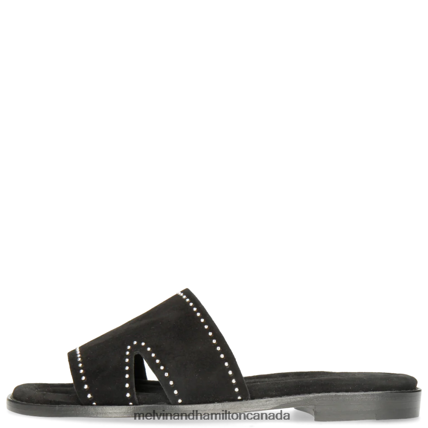 Women Melvin & Hamilton Black Elodie 20 Mules P4V68P1701