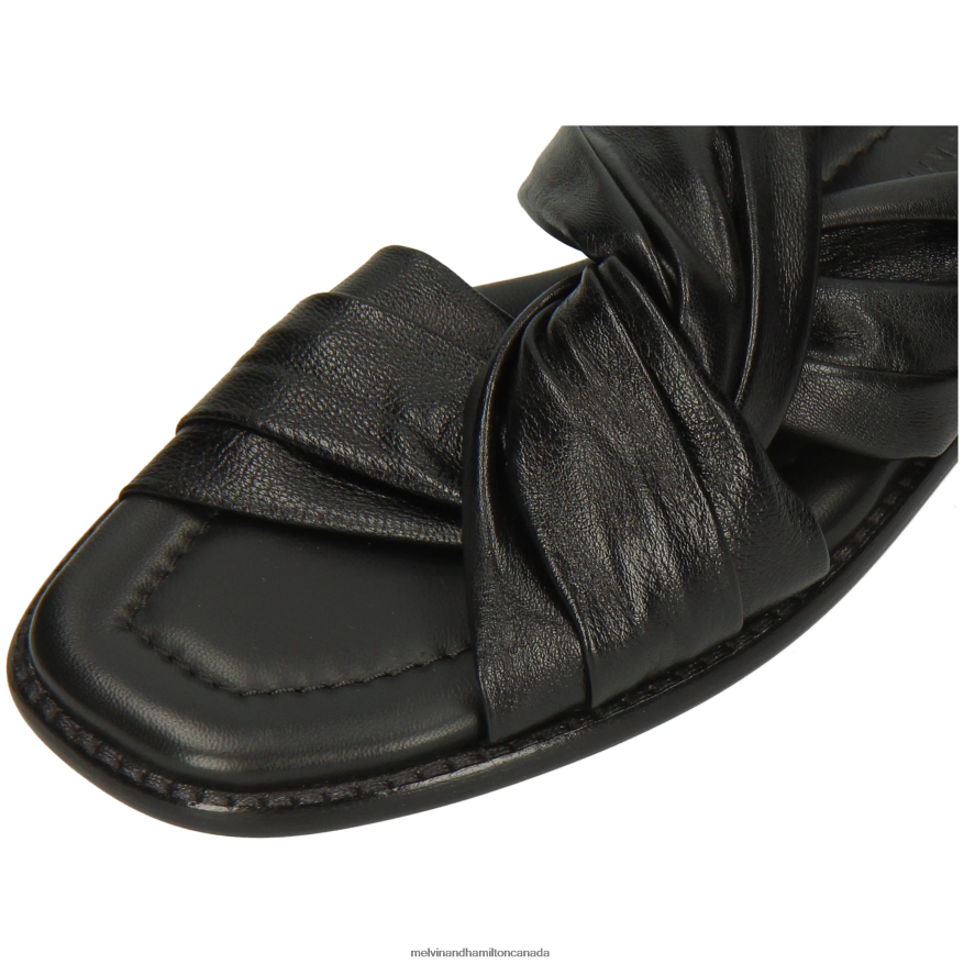 Women Melvin & Hamilton Black Elodie 22 Mules P4V68P1617