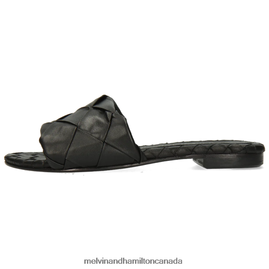 Women Melvin & Hamilton Black Hanna 67 Mules P4V68P1649