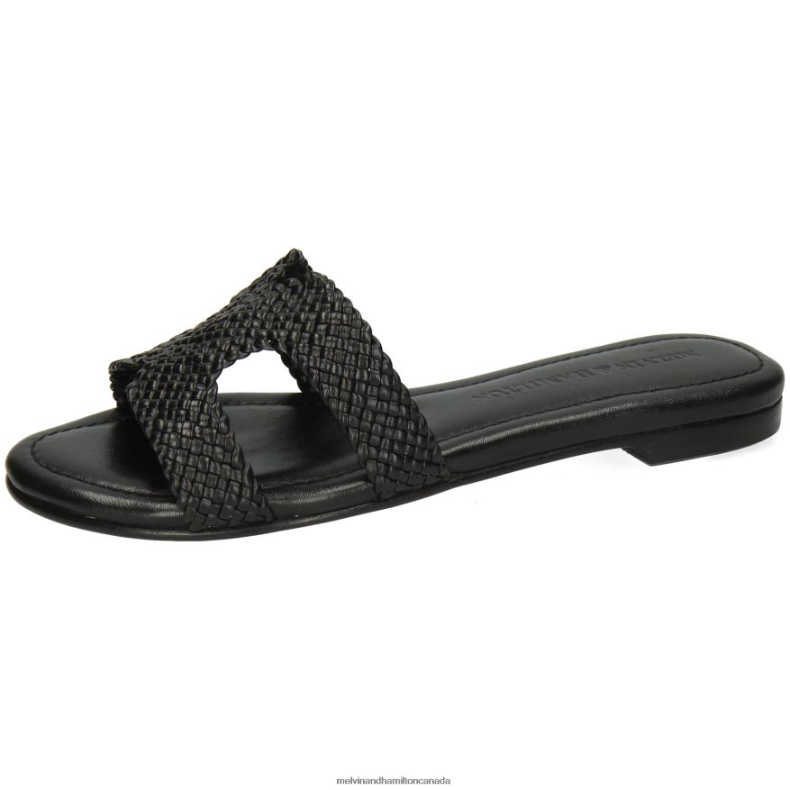 Women Melvin & Hamilton Black Hanna 83 Mules P4V68P1759
